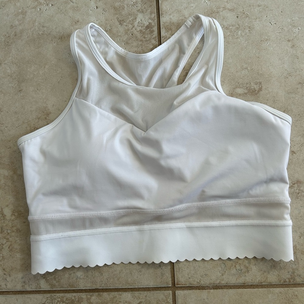 Zyia white star mesh bra